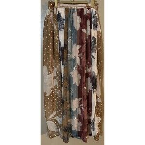 Varun Bahl Beautiful floral skirt lined elastic waist pristine Trend Size 4